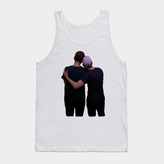 Addison and Meredith Hugging Elevator Scene Tank Top by GrellenDraws